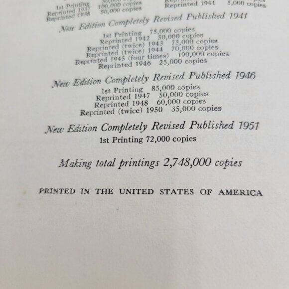 1951 The New Fannie Farmer Boston Cooking School Cook Book Hardcover - Picture 7 of 15